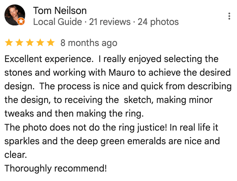 Emerald Engagement Ring Review two